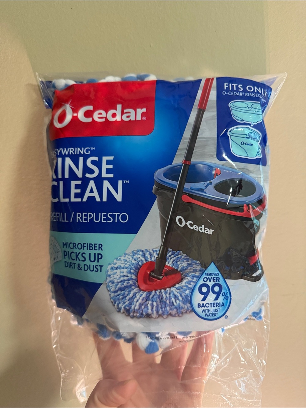 O cedar RinseClean Refill Head - Blue - Picture 2 of 3